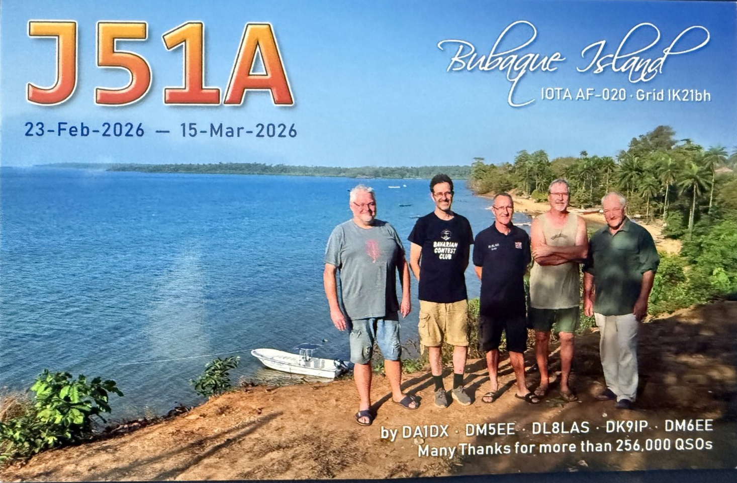 J51A QSL Card